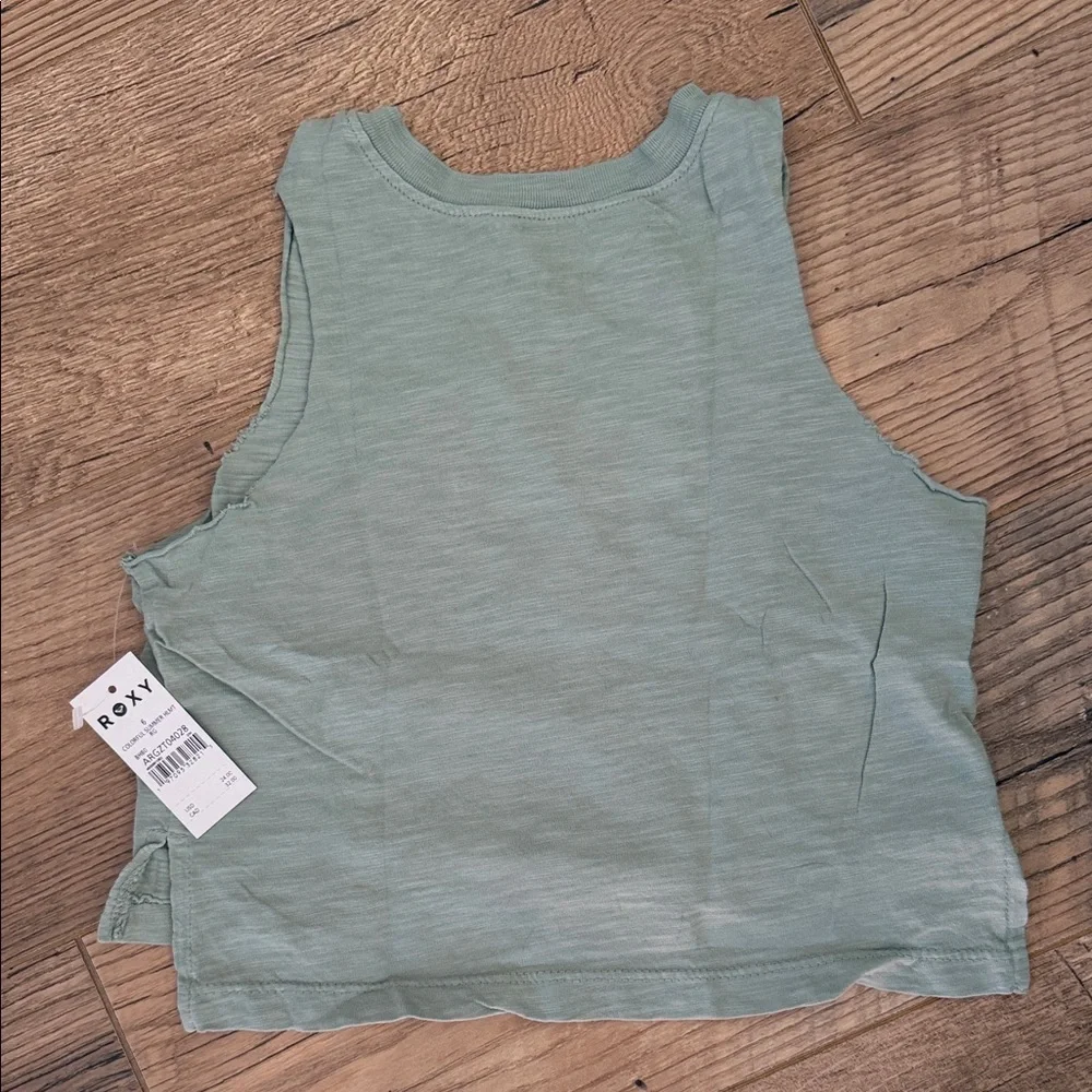 🆕 Roxy Green 'Dream of Aloha' “Cut Off” Tank Top - Picture 3 of 4